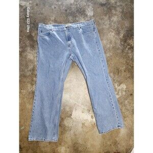 L.L Bean Jeans Mens Standard Fit Straight Leg Light Wash Blue Denim Size 42X30